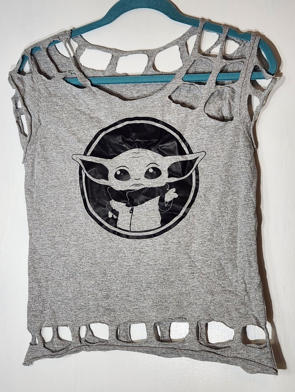 Baby Yoda Cut Out Top